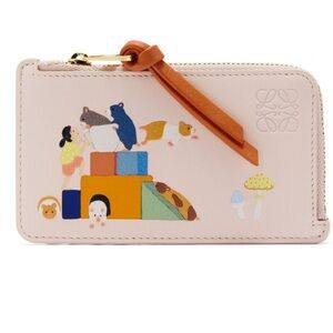 LOEWE x Suna Fujita Leather Hamster Card Holder in Talc RARE